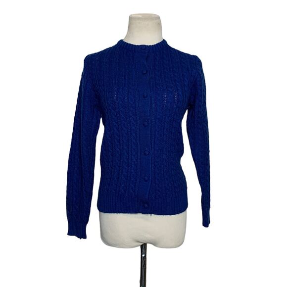 Country Roads blue buttoned cardigan sweater size small - Picture 10 of 11